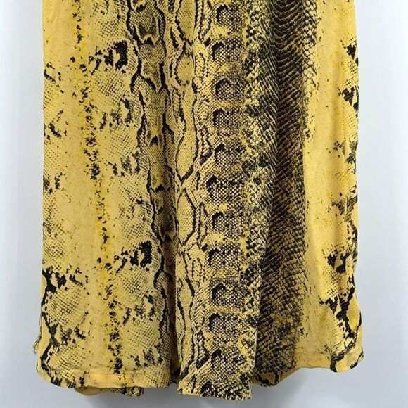 Joie Silk Yellow Snake Print Tank Top Small Racerback - Picture 4 of 9